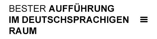 Nominierungen | Beste Aufführung im deutschsprachigen Raum